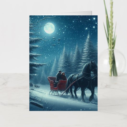 Gevouwen Folie kerst Kaart (Voorkant)