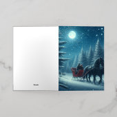 Gevouwen Folie kerst Kaart (Buiten Laag)