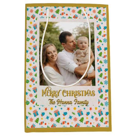 Gevouwen Folie Wenskaart Medium Cadeauzakje (Voorkant)