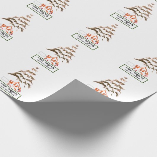 Gevouwen groet cadeaupapier (Hoek)