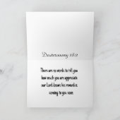 Gevouwen groet Dank u kaart (Binnen)