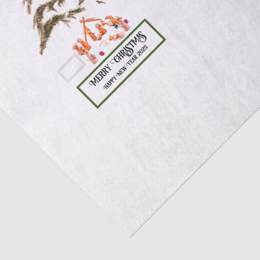 Gevouwen groet tissuepapier (Detail)