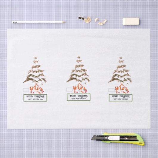 Gevouwen groet tissuepapier (Craft)