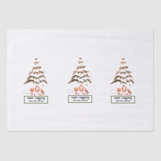 Gevouwen groet tissuepapier (Voorkant)