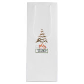 Gevouwen groet wijn cadeautas (Voorkant)