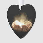 Gevouwen handbedekking Licht Ornament (voorkant)