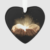 Gevouwen handbedekking Licht Ornament (voorkant)