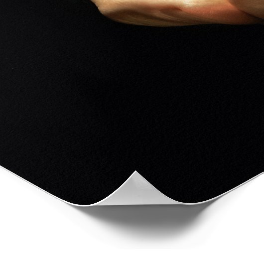 Gevouwen handbedekking Licht Poster (Hoek)