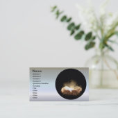 Gevouwen handbedekking Licht Visitekaartje (Staand voorkant)