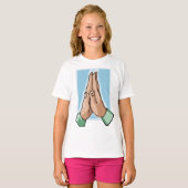 Gevouwen handen t-shirt (Voorkant volledig)