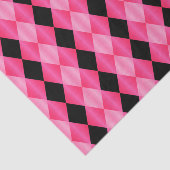 Gevouwen Harlequin, roze-zwart-WEEKPAPIER Tissuepapier (Detail)
