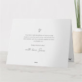 Gevouwen Hart Moeder Moederdag Kaart (Achterkant)