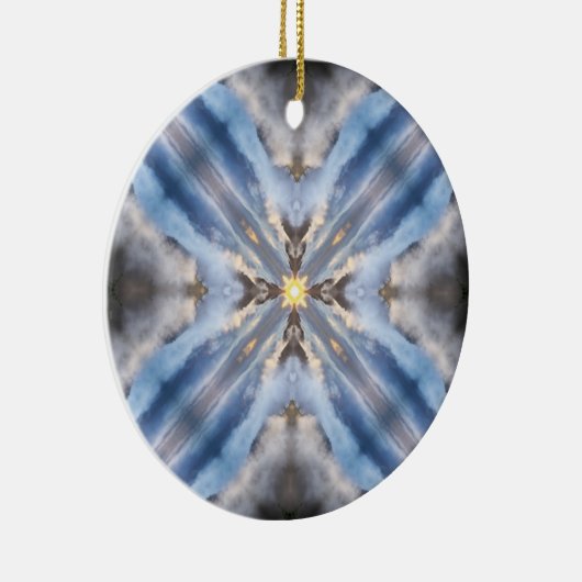 Gevouwen hemel keramisch ornament (Rechts)