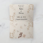 Gevouwen huwelijksuitnodiging (Binnen)