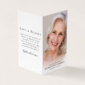 Gevouwen in het liefhebben van Memory Memorial Pra Visitekaartje (Buitenkant)