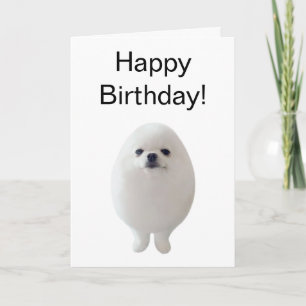 Gevouwen Kaart Egg Dog Meme