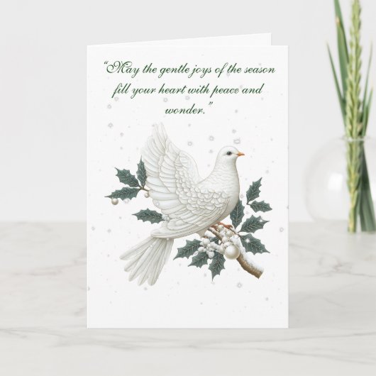 Gevouwen Kaart-Elegant Victoriaans kerst Kaart (Voorkant)