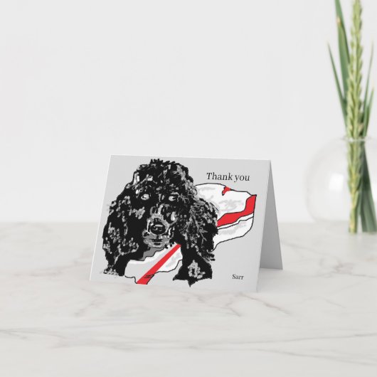 Gevouwen kaart - Kaart Tekening van porselein (Voorkant)