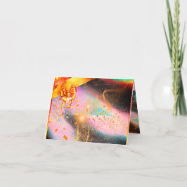 Gevouwen Kaart, naar/van, Gouden ontwerp Bedankkaart