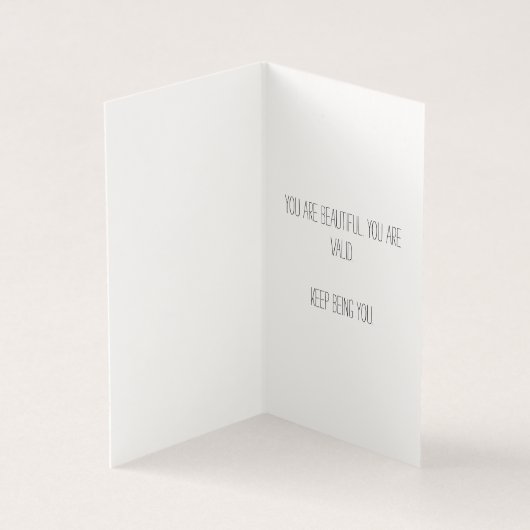 Gevouwen Kaart - niet-binaire geliefde (Binnen)