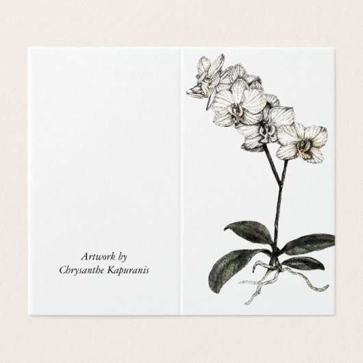 Gevouwen Kaart_Orchidee botanisch Kaart (Buitenkant ongevouwen)