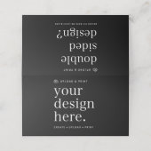 Gevouwen kaart Plaats uw ontwerp Upload Plaatskaartje (Buitenkant ongevouwen)