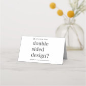 Gevouwen kaart Plaats uw ontwerp Upload Plaatskaartje (Achterkant)