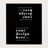 Gevouwen kaart plaatsen Upload uw ontwerp Visitekaartje (Buitenkant ongevouwen)