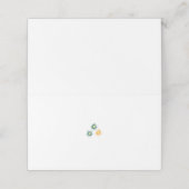 Gevouwen kaart plaatskaartje (Buitenkant ongevouwen)