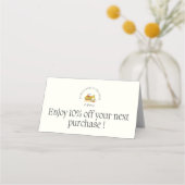 Gevouwen kaart plaatskaartje (Achterkant)