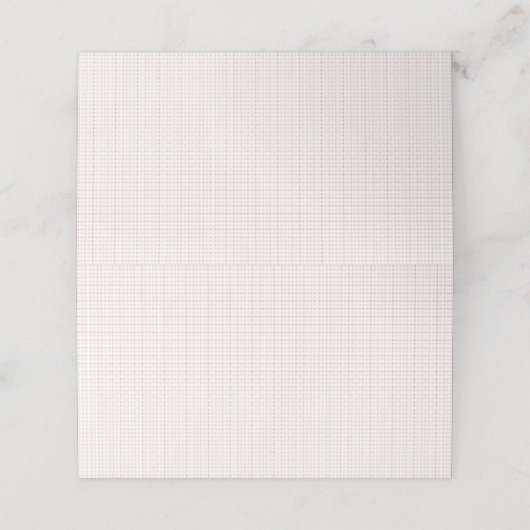 Gevouwen kaart plaatskaartje (Buitenkant ongevouwen)