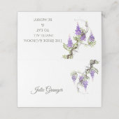 Gevouwen kaart plaatskaartje (Buitenkant ongevouwen)