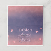 Gevouwen kaart plaatskaartje (Buitenkant ongevouwen)