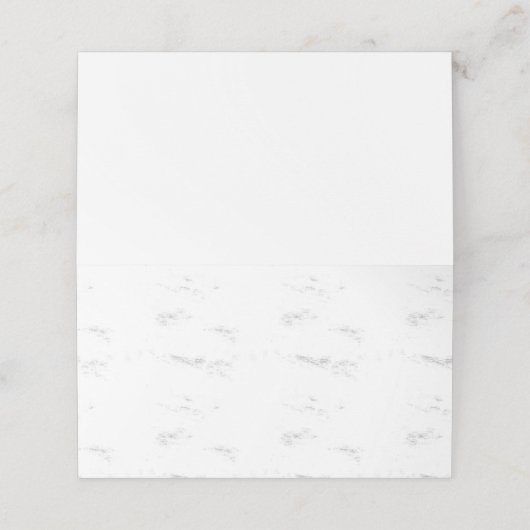 Gevouwen kaart plaatskaartje (Buitenkant ongevouwen)