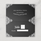 Gevouwen kaart plaatskaartje (Buitenkant ongevouwen)