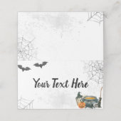 Gevouwen kaart plaatskaartje (Buitenkant ongevouwen)