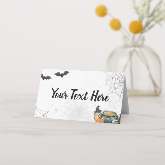 Gevouwen kaart plaatskaartje (Voorkant)