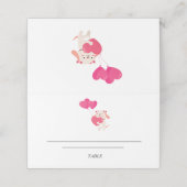 Gevouwen kaart plaatskaartje (Buitenkant ongevouwen)