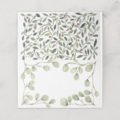 Gevouwen kaart plaatskaartje (Buitenkant ongevouwen)