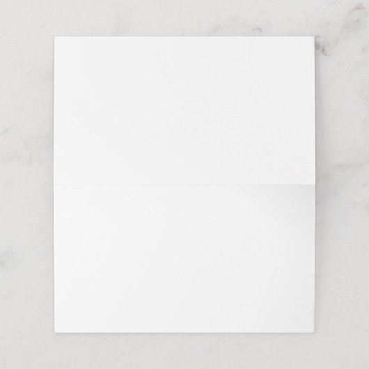 Gevouwen kaart plaatskaartje (Buitenkant ongevouwen)