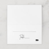 Gevouwen kaart - Pork Plaatskaartje (Buitenkant ongevouwen)