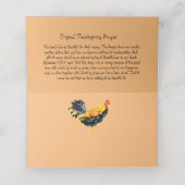 Gevouwen kaart : Thanksgiving Plaatskaartje (Binnenkant ongevouwen)