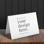 Gevouwen Kaart Uw ontwerp Upload 5 "x 7"