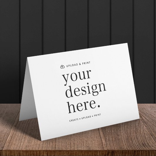 Gevouwen Kaart Uw ontwerp Upload 5 "x 7"