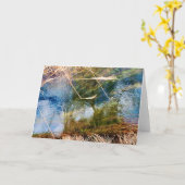 Gevouwen Kaart van 7 x 5 inch | Creek Reflection 8 (Gele Bloem)