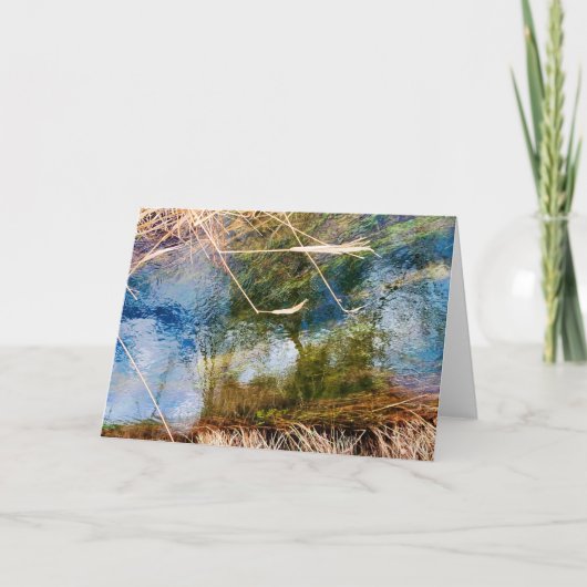 Gevouwen Kaart van 7 x 5 inch | Creek Reflection 8 (Voorkant)