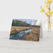 Gevouwen Kaart van 7 x 5 inch | Kreukreflectie 12 (Gele Bloem)