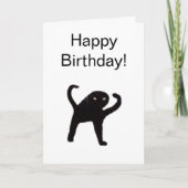 Gevouwen Kaart Vervloekt Cat Meme (Voorkant)