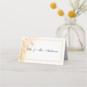 Gevouwen Kaarten - Bleke roze matchingset Plaatskaartje (Achterkant)