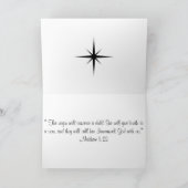 Gevouwen kerstkaart feestdagen kaart (Binnen)